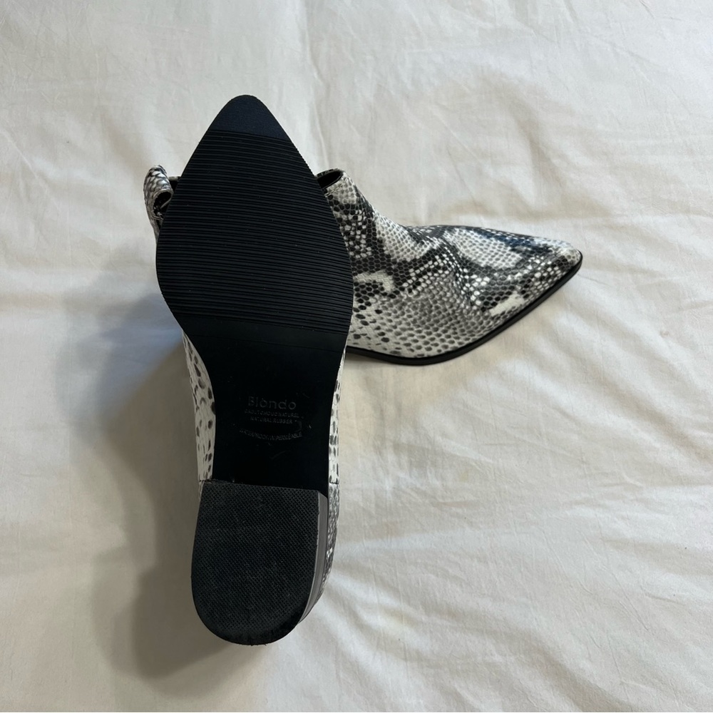 Snakeskin Booties - image 4